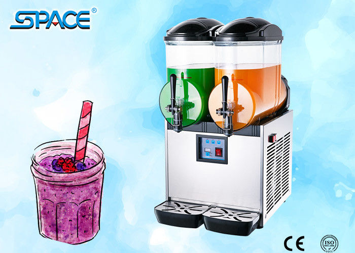 Double Bowl Frozen Drink Slush Machine / Frozen Juice Machine CE Approved